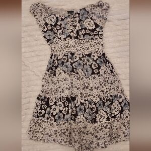 4/$18 Fairycore Off The Shoulder Floral Dress